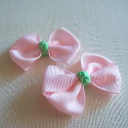 Mini Boutique Bow Pair - Blush Pink, Mint Green